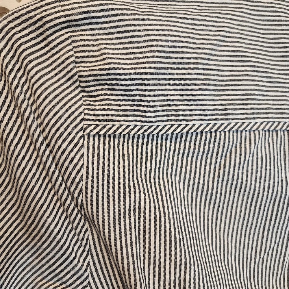 COURT & ROWE PINSTRIPES, BUTTON DOWN, TIE WAIST, & COLLAR WOMENS SIZE 2 - Picture 12 of 16
